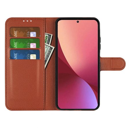 Xiaomi 12T/Xiaomi 12T Pro Plånboksfodral med Stativ - Brun