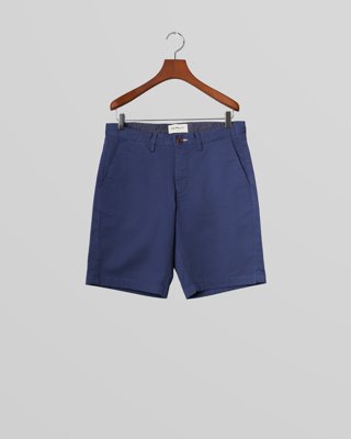 GANT - Slim fit twill shorts til herre dusty navy