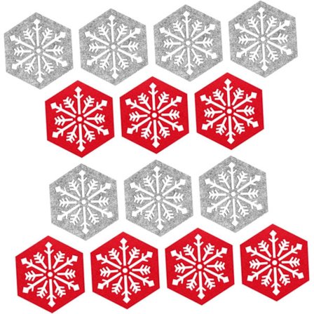 Juletre bestikkveske, 14 stk bestikkholdere filt jul, bestikkveske filt jul, bestikkveske jul, juleskje servise