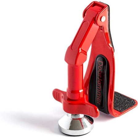 Bærbar dørlås til hjemmesikkerhed og personlig beskyttelse (DJ3 - DoorJammer (Standard)), Rød