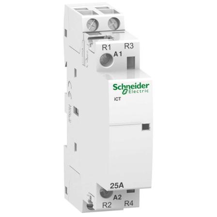 Schneider Electric A9C20736 Normkontaktor 25 A, 2P, 240 V, 2BR, Elfordeling & strømforsyning