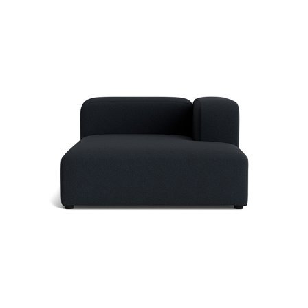 Milo XL chaiselong, højrevendt - Loop Mørkeblå - 130x170x72 - Sofa, chaiselong