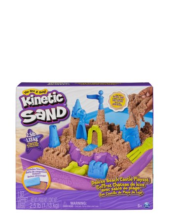 Kinetic Sand Deluxe Beach Castle Playset Patterned Kinetic Sand
