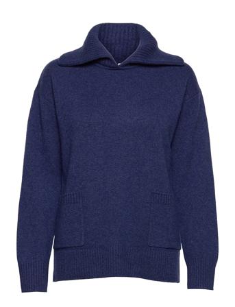 Keegan Knit Pulllover Marinblå Andiata