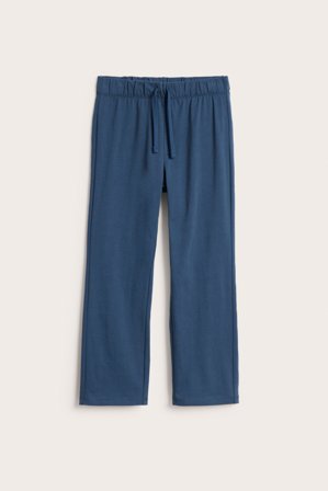 Kappahl | Suoralahkeiset puuvillacollegehousut Sininen 128 | Sininen