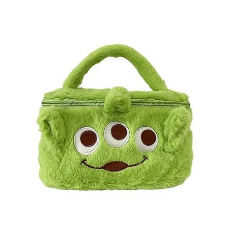 Anime Disney Stitch Makeup Bag Stor Kapacitet Kosmetika Förvaring Väska Box Bärbar Cartoon Figur Plysch Handväska Flickor Kvinna Gåvor