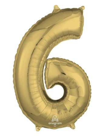 IPK | Number Foil 6 White Gold 66 Cm | 0