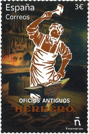 Spanien - Gamle smede - Postfrisk frimærke