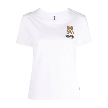 Moschino, T-Shirts Wit, Dames, Maat:L