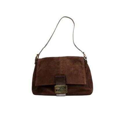 Fendi Vintage Pre-owned Ruskind fendi-tasker Brun, Dame Vintage Tasker, Størrelse: ONE Size