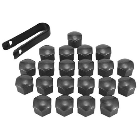 Mutterkåpor till bil 20st, Svart