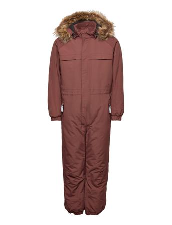 Coverall W.fake Fur-Af 20.000 Brown Color Kids