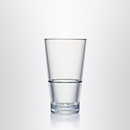 Verres en plastique Strahl Capella Stack, transparent, 41 cl, 4-pack