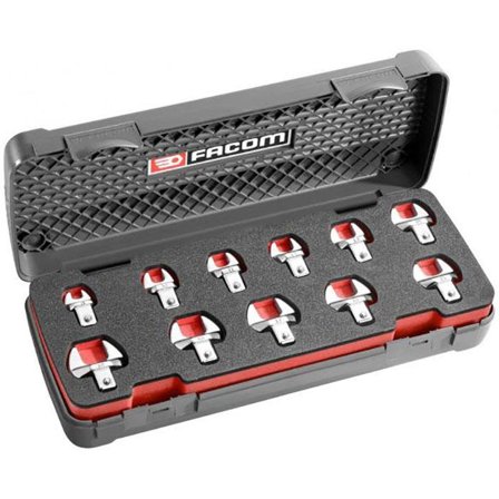 Facom 10.J11 U-nyckelsats 9 x 12 mm, med insticksfäste 11 st, metrisk, Handverktyg