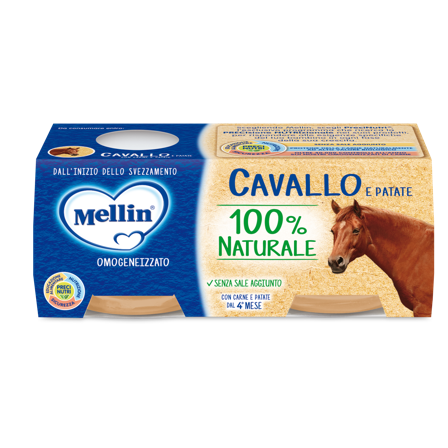Mellin Omogeneizzato Cavallo e Patate 2X80g