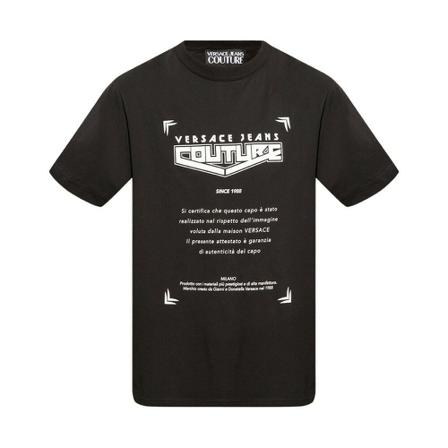 Versace Jeans Couture - T-shirts - Svart - Herr - Storlek: M, Herr, Storlek: M