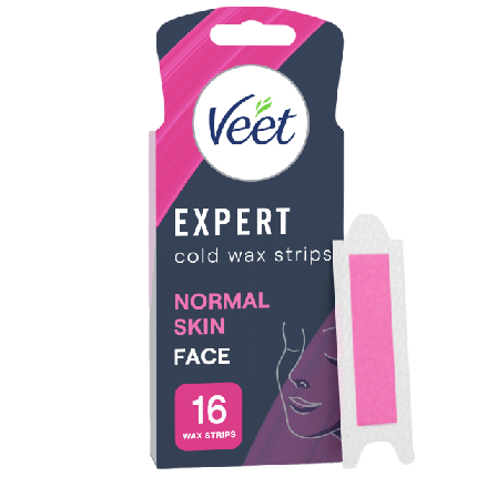 Veet Expert Vaxremsor Normal Hud För Ansikte Hårborttagning Unisex 16 ST