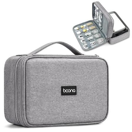 Digital förvaringsväska USB kabelväskor GRÅ STYLE 2 - high quality grey Style 2-Style 2