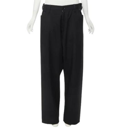 Yohji Yamamoto Pre-owned, Pre-owned Wool bottoms Zwart, Dames, Maat:S,wol