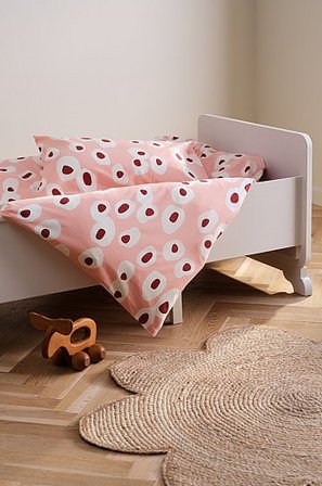 Jotex - Mini Påslakanset Spjälsäng Ekologisk Rosa OVO - Köp Barnpåslakan & örngott hos Jotex