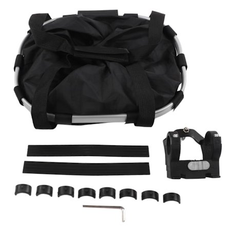 Hopfällbar Hundkorg Cykelkorg Fram Avtagbar Cykelstyrekorg Snabbkoppling för Cykel Elbil