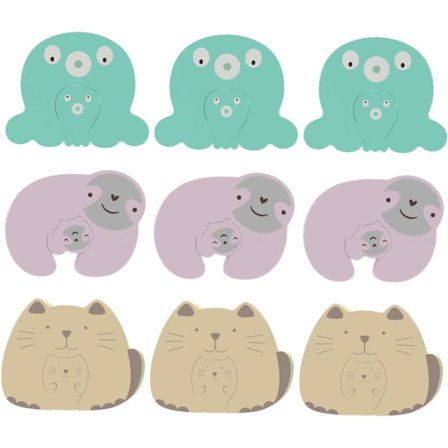 9 stk Anti-klem Dørstopper Fingerbeskyttelse Børnesikring Fryser Dørlås Fingerklembeskyttelse Køleskabsdørlås C