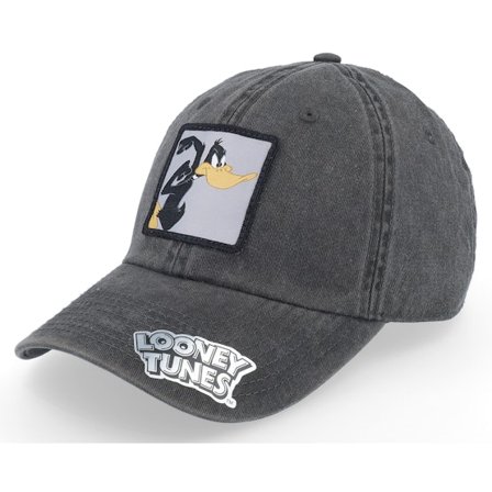 Looney Tunes - Černá unconstructed Kšiltovka - Daffy Duck Pose Black Dad Cap @ Hatstore