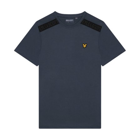 Lyle & Scott Herr Branded Shoulder T-Shirt M Marinblå