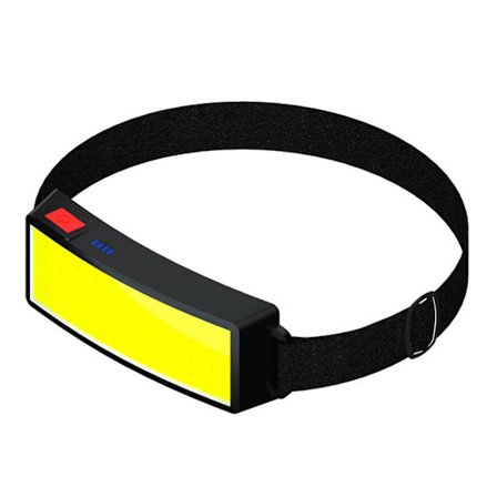 Vedenkestävä LED-otsalamppu, Kannettava Laaja Valokeila, Muovi, Erittäin Kirkas COB-otsalamppu Taskulamppu Vaellukseen