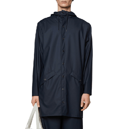 Rains Long Jacket Accessoarer Herr Blå M
