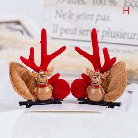 2st/ Set Julhårklämmor E Deer Ear Hårnålar Hairgrips Hai