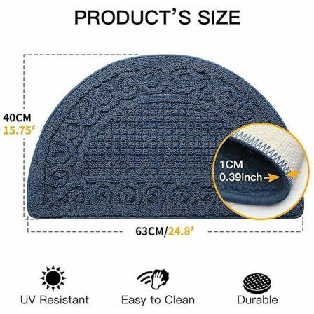 Inomhusmatta, Hållbar halkfri matta, Inomhusdörrmatta, Absorberande mattor, Matta, Tvättbara dörrmattor 40 63cm