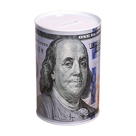 Metal sparegris 100 dollarsedler til voksne og børn sparegris kan valuta