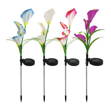 Solros Dekorativa Ljus Utomhus Trädgård, Calla Lily