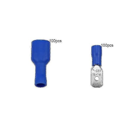 Kabelsko Flatstift Blå Flat Hylse Blå