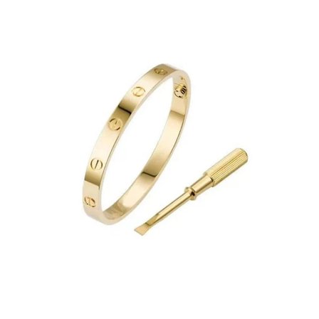 Luksuriøs Designer 316l Rustfrit Stål 18k Guldbelagt Mærke Kærlighedsskruetrækker (18cm)