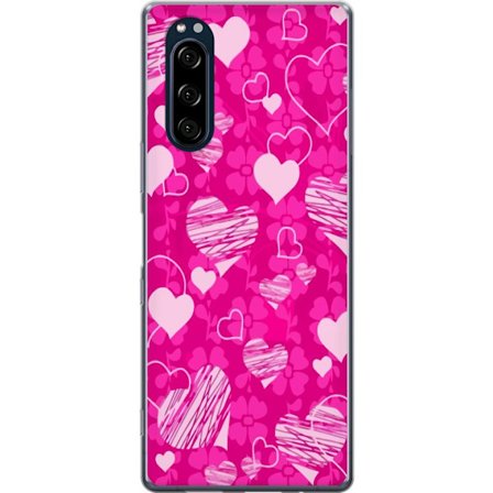 Kompatibelt Mobildeksel til Sony Sony Xperia 5 PopHjerteMønster