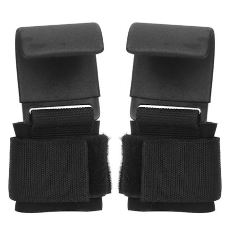 2 stk. Fitness Vektløftingskrok Sklisikker Pull Up Power Lifting Grip Håndtak Stropper