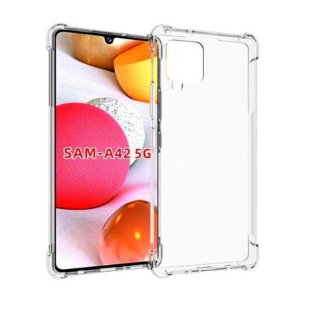 Samsung A42 5g Stötdämpande Silikon Skal Shockr Svart