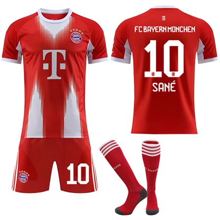 2025-2026 Bayern München Hjemme Børne Voksen Fodboldtrøje No.10 SANE