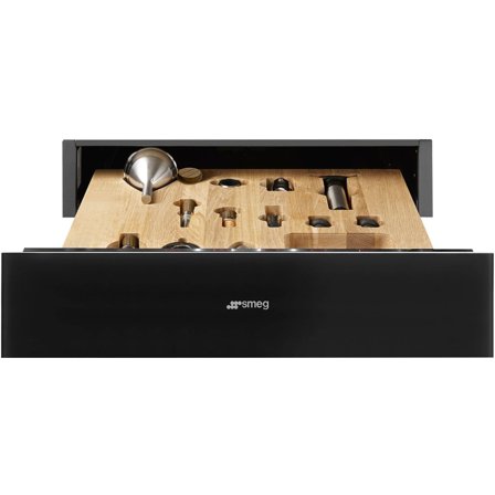 Smeg CPS115B3 Linea sommelierskuffe, sort | KitchenOne