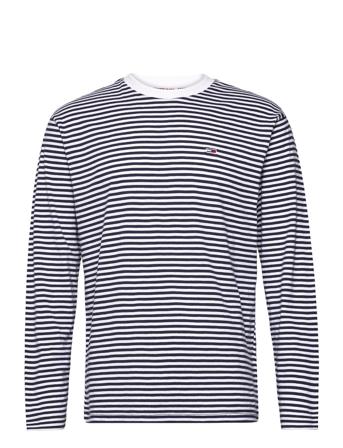 Tjm Clsc Ls Stripe Tee T-Langærmet Skjorte Navy Tommy Jeans