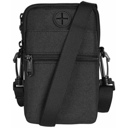 Miesten olkalaukku, varkaudenestoinen monitaskullinen pieni olkalaukku