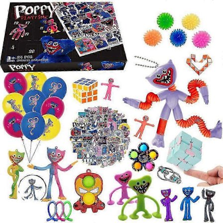 Joulukalenteri 2025 - Joulun odotus Poppy Playtime Huggy Wuggy Yllätyslaatikko DIY Fidget Sensorinen Lelu