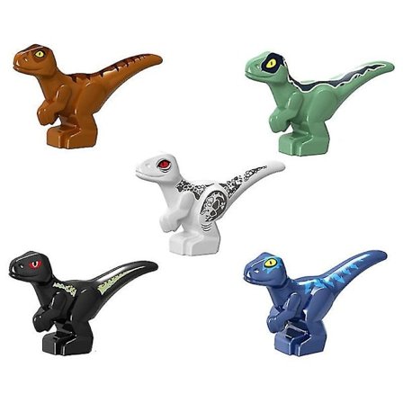 Jurassic Dinosaur Byggeklosser Deler Baby Dinosaur Tyrannosaurus Velociraptor Leker for Barn