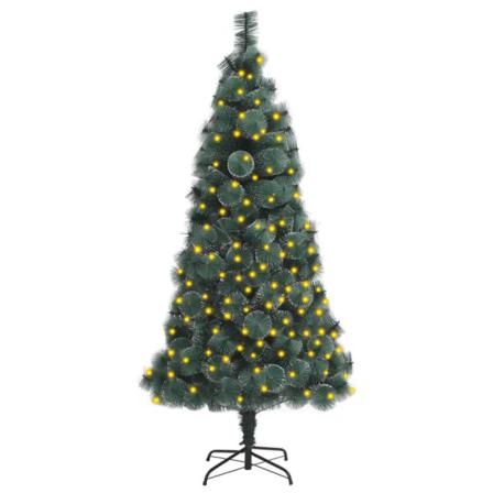 Plastgran Med Led Grön 120 Cm Pvc&pe