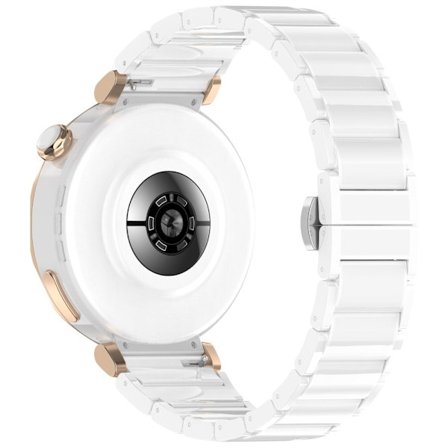 Huawei Watch GT 5 41mm / GT 5 Pro 42mm klockarmband keramik + zinklegering armband - Vit