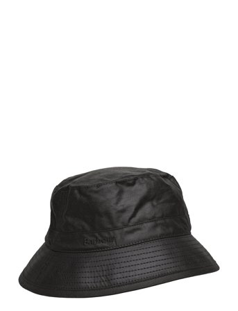 Barbour Barbour Wax Bucket Hat - Black - L