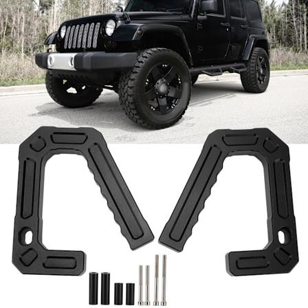 Foran grepestang erstatning for Jeep Wrangler 07-18 JK/Unlimited Sport Sahara Rubicon modeller - Svart