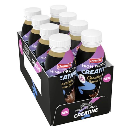 8 x Ehrmann High Protein Creatine Drink 330 ml Chocolate